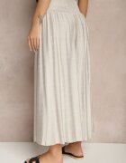 h&s Pantaloni Gri deschis croi larg Culottes talie înaltă lungime 7/8 Ulanova