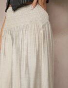h&s Pantaloni Gri deschis croi larg Culottes talie înaltă lungime 7/8 Ulanova