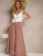 h&s Pantaloni Largi Maro Talie Înaltă cu Elastic în Talie Varbia