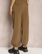 h&s Pantaloni Maro Largi Talie înaltă Stil cargo Cu elastic în talie Ellcara