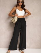 h&s Pantaloni negri culotte Talie înaltă cu elastic în talie Lipadre