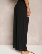 h&s Pantaloni negri culotte Talie înaltă cu elastic în talie Lipadre