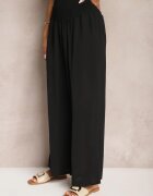 h&s Pantaloni negri culotte Talie înaltă cu elastic în talie Lipadre