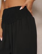h&s Pantaloni negri culotte Talie înaltă cu elastic în talie Lipadre
