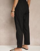 h&s Pantaloni Negri din bumbac cu șnururi Fenarlia