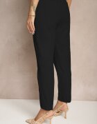 h&s Pantaloni Negri din Bumbac Decorați cu Legătură Zentebis