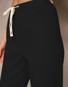 h&s Pantaloni Negri din Bumbac Decorați cu Legătură Zentebis