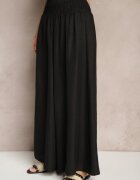 h&s Pantaloni negri largi High Waist cu gumă largă în talie Korissele