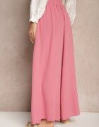 h&s Pantaloni Palazzo Roz cu Croială Largă Decorați cu Șnur Ularira