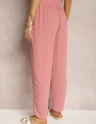 h&s Pantaloni Roz închis Regular High Waist cu cordon în talie Dimeca