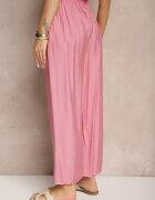 h&s Pantaloni Roz Palazzo cu croială largă High Waist Lislevia