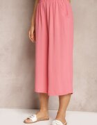 h&s Pantaloni Roz Palazzo cu elastic în talie și lungime 3/4 Moolia