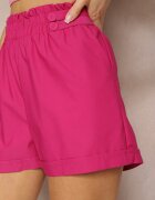 h&s Pantaloni scurți Fucsia High Waist cu elastic în talie Kerpia