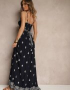 h&s Rochie Bleumarin petrecută cu bretele din bumbac cu cordon Reveesia