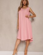 h&s Rochie Roz Basic cu croială evazată Mevolira