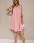 h&s Rochie Roz Basic cu croială evazată Mevolira