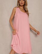h&s Rochie Roz Basic cu croială evazată Mevolira