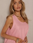 h&s Rochie Roz Basic cu croială evazată Mevolira