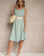 h&s Rochie verde deschisă de bază cu croială evazată Mevolira