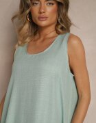 h&s Rochie verde deschisă de bază cu croială evazată Mevolira