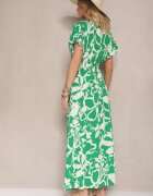 h&s Rochie Verde petrecută din viscoză cloș cu imprimeu abstract Rallevia