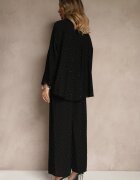 h&s Set Negru Oversize cu Cămașă și Pantaloni Ulonelia