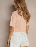 h&s Tricou Roz închis din Bumbac Decorat cu o inscripție Lireline