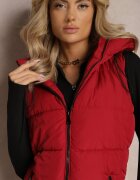 h&s Vestă Roșie cu Glugă Matlasată Superra