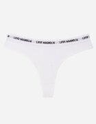 han Chiloți string Albi din Bumbac Decorați cu Inscripții Amero