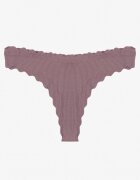 han Chiloți tanga Violet Rebrate din bumbac Ilweda