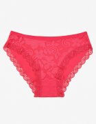 han Chiloți tip slip Fuchsia cu Dantelă din Bumbac Elastic Wiabelia