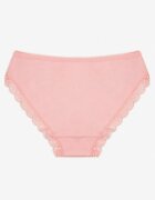 han Majtki Figi Roz cu dantelă din bumbac elastic Wiabelia