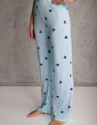 han Set de pijamale Albastru Elastic cu Inimioare Pantaloni și Top Isle