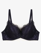 han Sutien Bleu Marin Din Dantelă Full Cup Lanomira