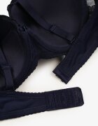 han Sutien Bleu Marin Din Dantelă Full Cup Lanomira