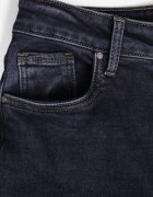 hello miss Blugi Albastri din bumbac cu croială High Waist Straight Leg Rhaenithe