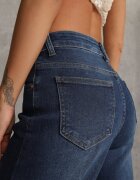 hello miss Blugi Albastri Wide Leg Regular Waist cu Bumbac și Vâscoză Petocea