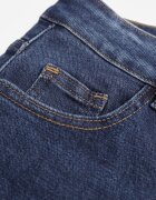 hello miss Blugi Albastri Wide Leg Regular Waist cu Bumbac și Vâscoză Petocea