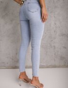 hello miss Blugi Albastru deschis cu Bumbac Skinny Push Up Yastebia