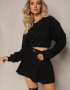 hello miss Fustă Evazată Neagră De blugi Nyna