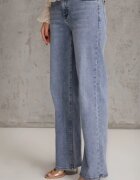 hello miss Jeans Albastre Wide Leg Regular Waist cu Bumbac și adaos de Viscoză Jeniemala