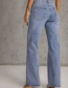 hello miss Jeans Albastre Wide Leg Regular Waist cu Bumbac și adaos de Viscoză Jeniemala