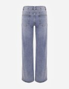 hello miss Jeans Albastre Wide Leg Regular Waist cu Bumbac și adaos de Viscoză Jeniemala