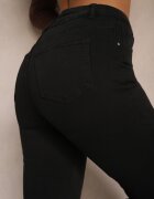 hello miss Jeans Negri Drepți cu Talie Înaltă Kathelia