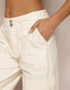 hello miss Pantaloni Bej Din Bumbac cu Elastic la Glezne Moye