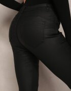 hello miss Pantaloni Negri Skinny din Piele Ecologică Lirael