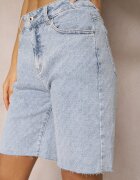 hello miss Pantaloni scurți Albastru deschis Denim Talie înaltă Bumbac Nelaitha