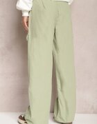 hello miss Pantaloni Verde de bumbac cu elastic la glezne Moye
