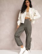 hello miss Pantaloni Verde închis Parașută Cargo cu Opritori Reglabili Sterise