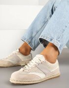 ideal Adidași Bej Tip Tenisi Iconici Decorați cu cusături Grelloti